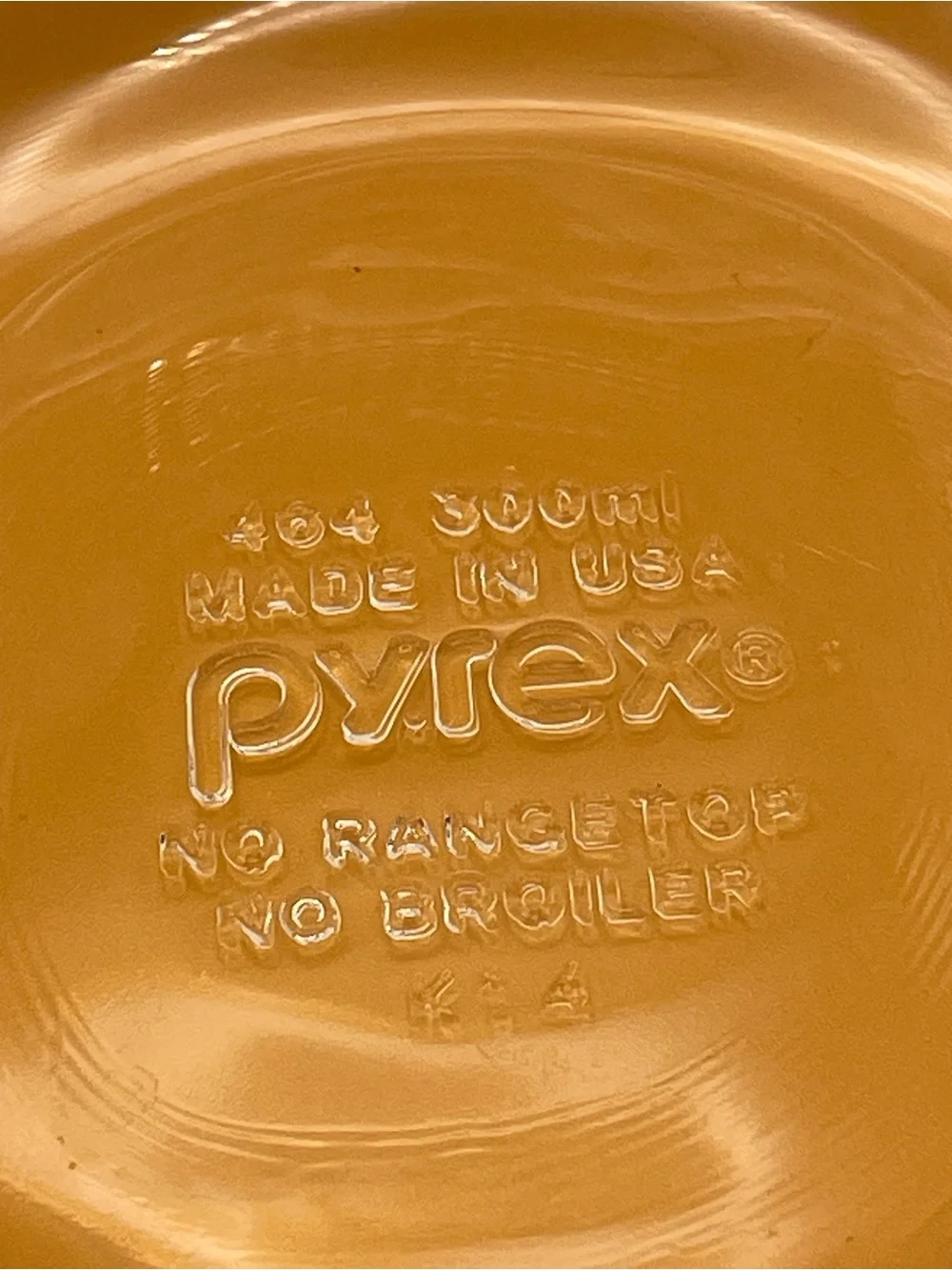 Vintage PYREX 464 Set of 2 Bowls Dessert Custard 3-Ring & Scalloped Design ~4.5